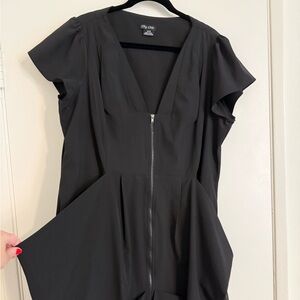 City Chic Black Midi Dress